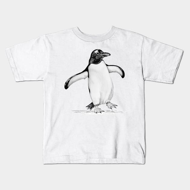 Penguin Kids T-Shirt by GDGCreations